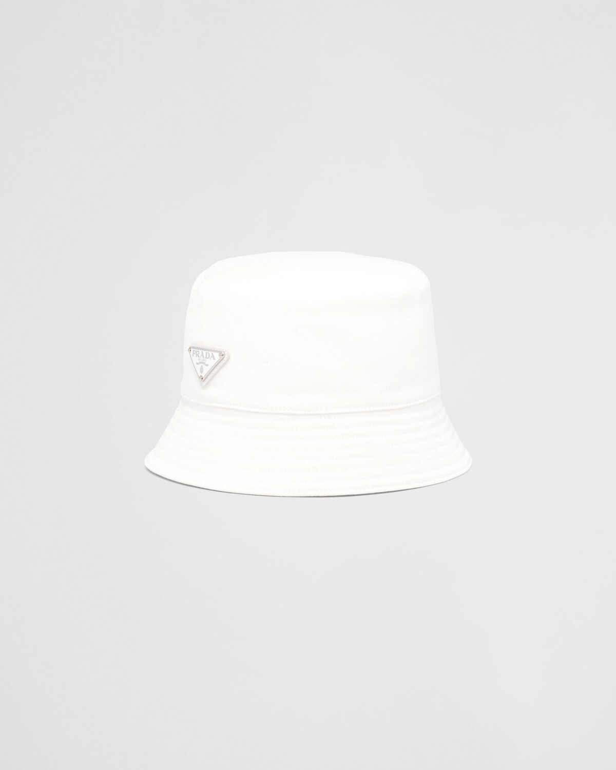 Prada chapéu de balde de broca branco