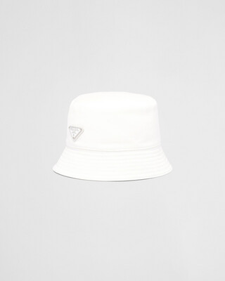Prada chapéu de balde de broca branco