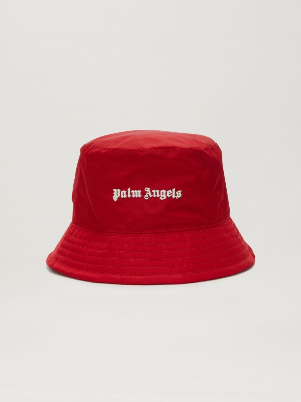 Palm Angels Chapéu Bucket Palm Angels Logo Vermelho