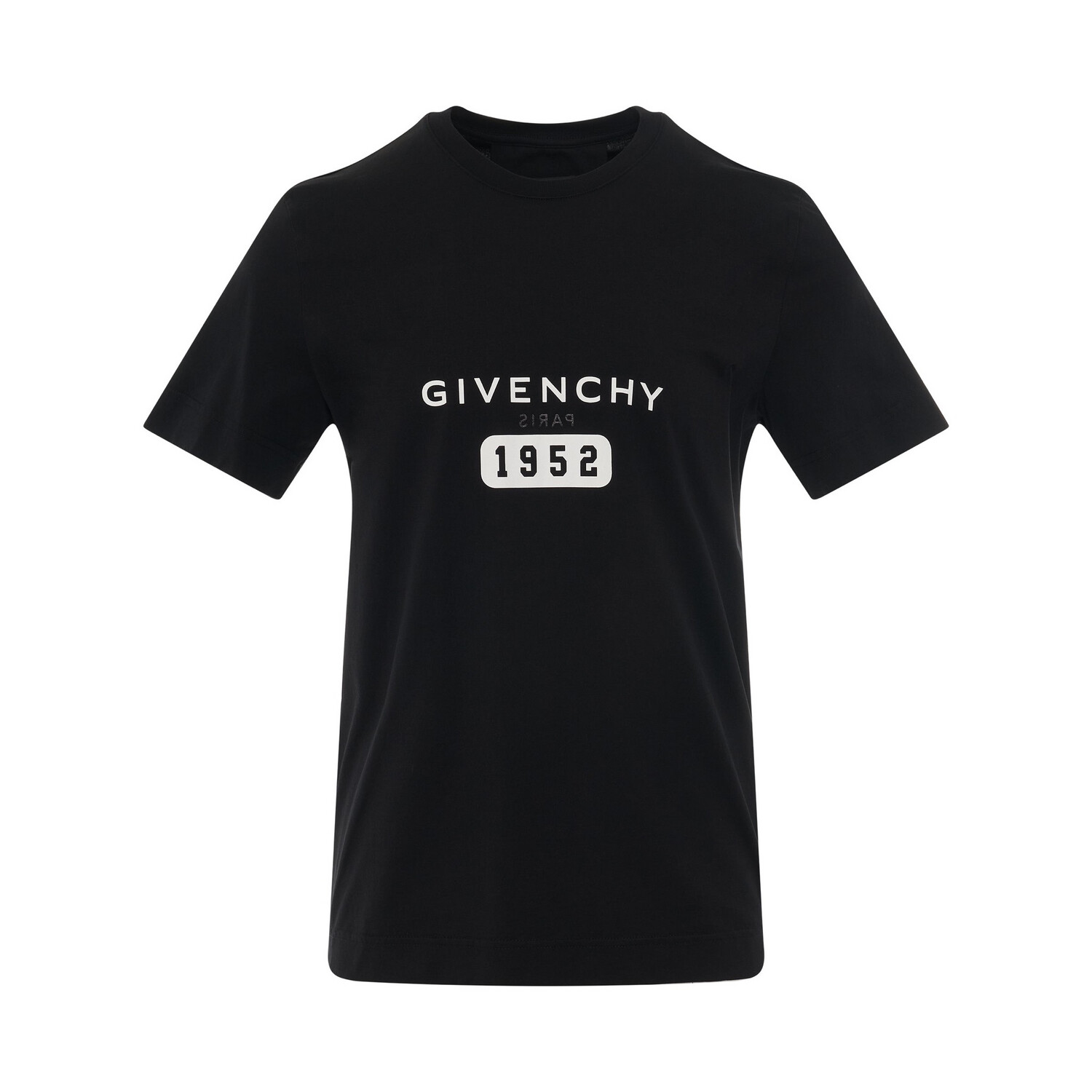 GIVENCHY 1952 REVERSE LOGO TEE BLACK