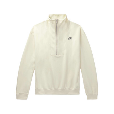 NIKE Circa Half-Zip Sweatshirt MILK &amp; CRIMSON