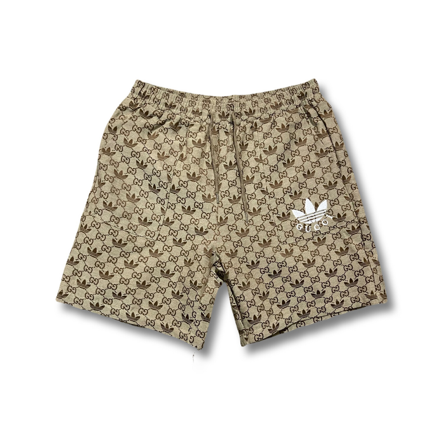 ADIDAS X GUCCI COTTON SHORTS BROWN