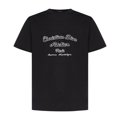 DIOR christian dior atelier paris avenue montaigne t-shirt Black
