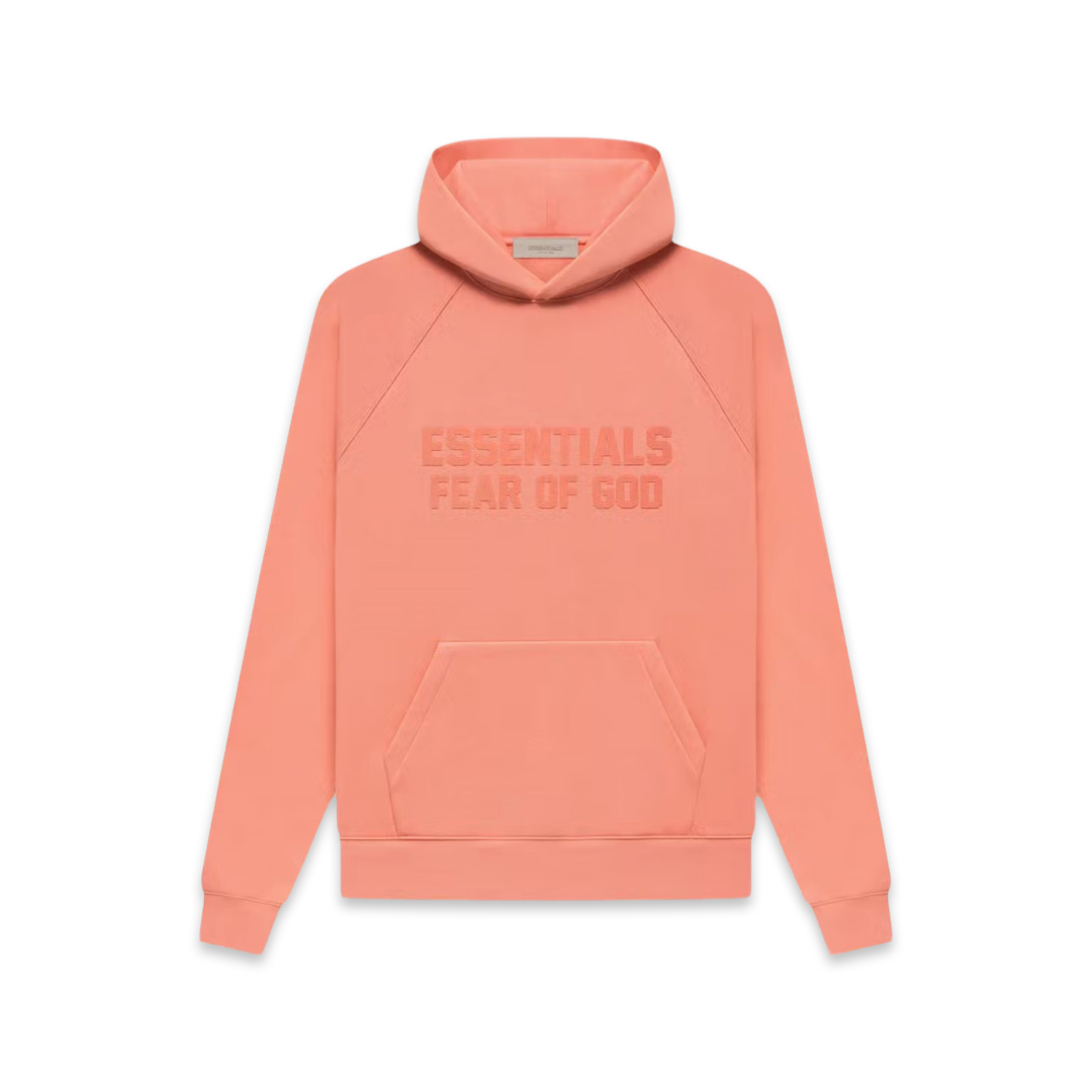 FEAR OF GOD ESSENTIALS HOODIE CORAL