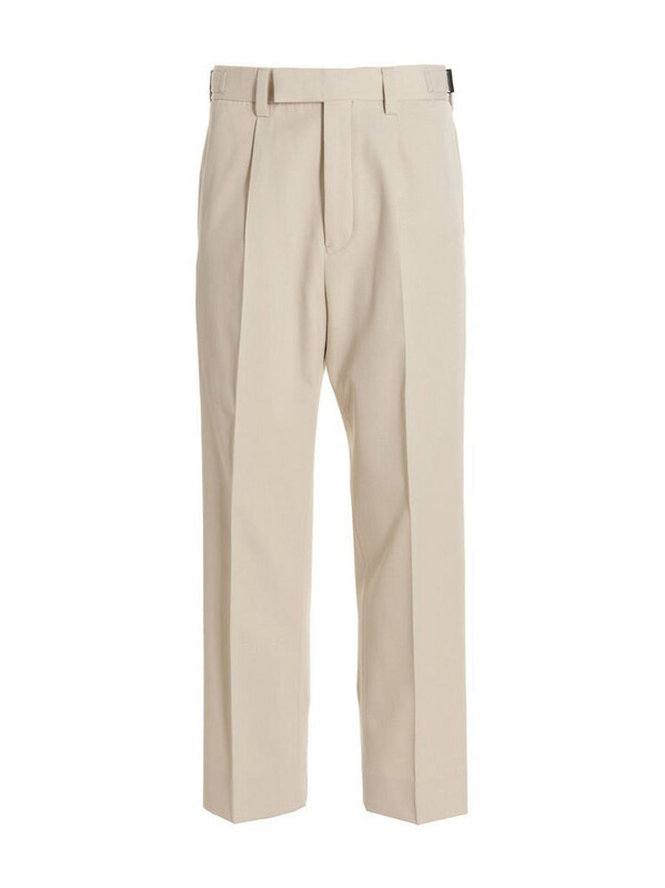 ERMENEGILDO ZEGNA PANTS WITH FRONT PLEATS