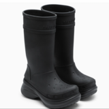 BALENCIAGA X CROCS CHUNKY RAIN BOOTS - BLACK