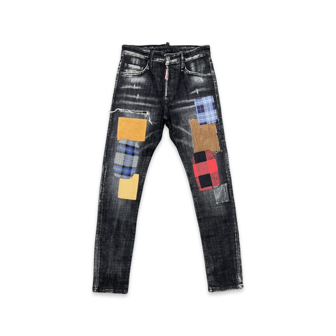 Dsquared2 Cotton carrot-fit trousers black