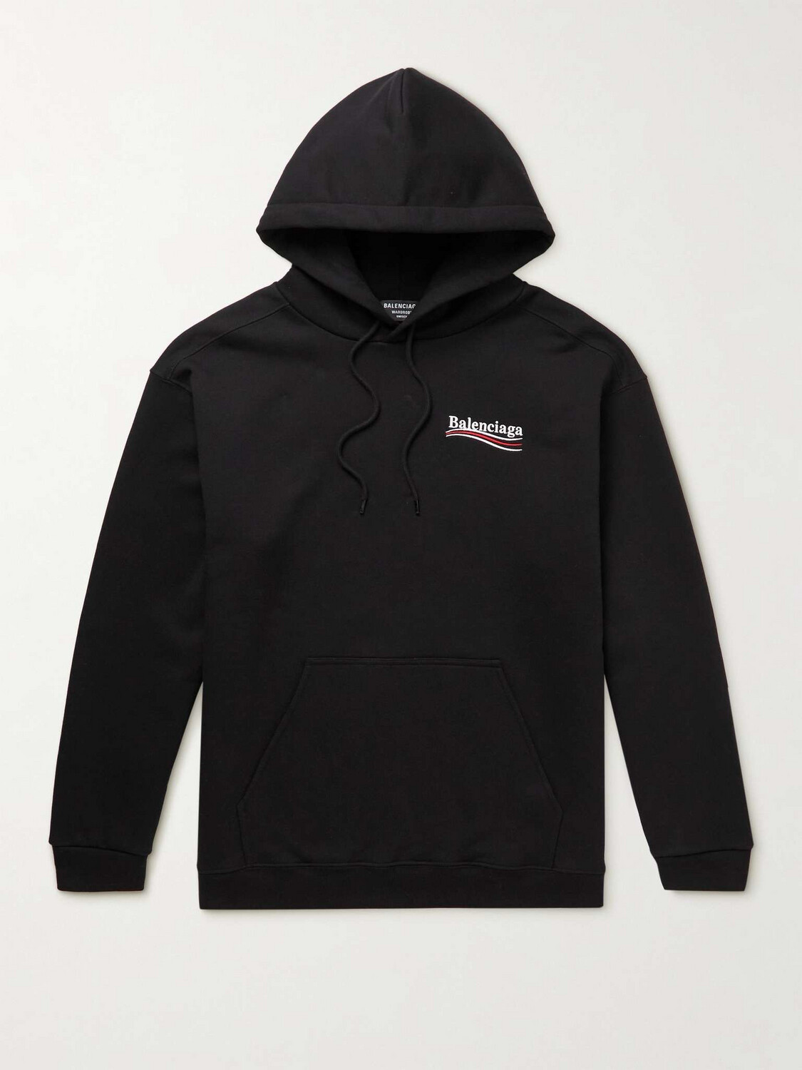 BALENCIAGA Logo-Print Cotton-Jersey Hoodie