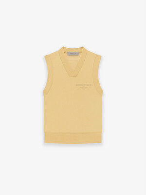 FEAR OF GOD ESSENTIALS PULLOVER V-NECK VEST YELLOW 