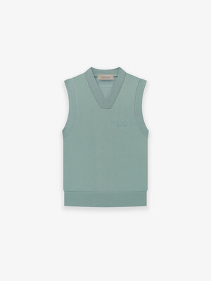 FEAR OF GOD ESSENTIALS PULLOVER V-NECK VEST SYCAMORE