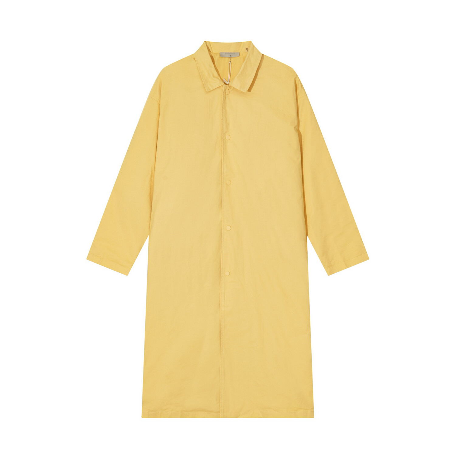FOG ESSENTIALS Casaco longo de sarja tecida em Light Tuscan