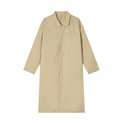 FOG ESSENTIALS Casaco longo de sarja tecida em Beige
