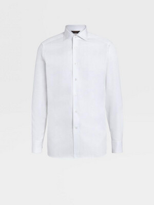 Zegna XXX Camisa Em Algodão Branco
