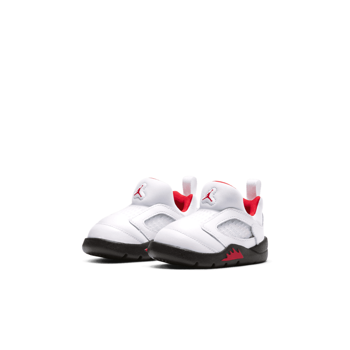 Air Jordan 5 Retro Little Flex white e red (TD) kids 