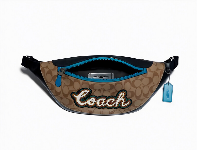 COACH WARREN BELT BAG IN SIGNATURE CANVAS WITH COACH SCRIPT