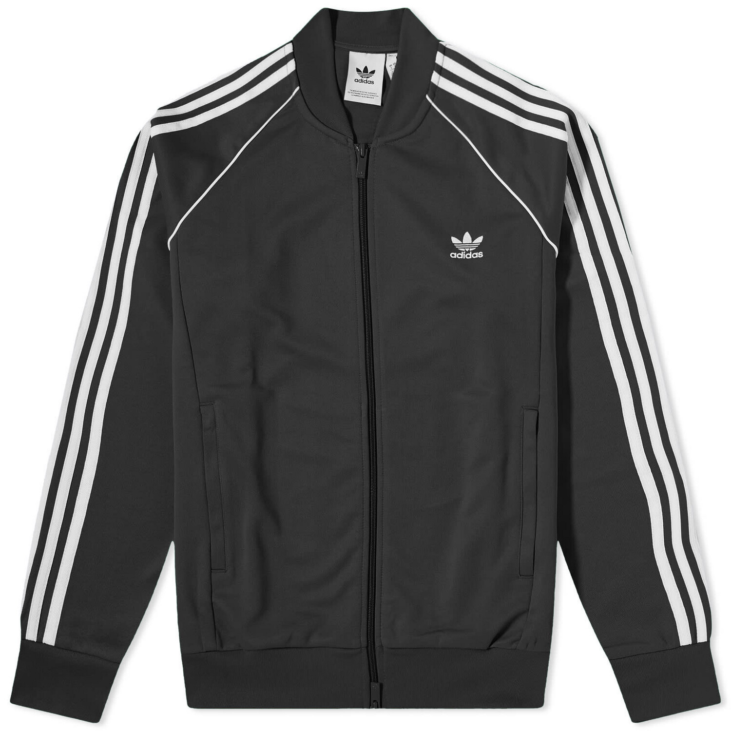 ADIDAS SUPERSTAR TRACK TOP Black &amp; White