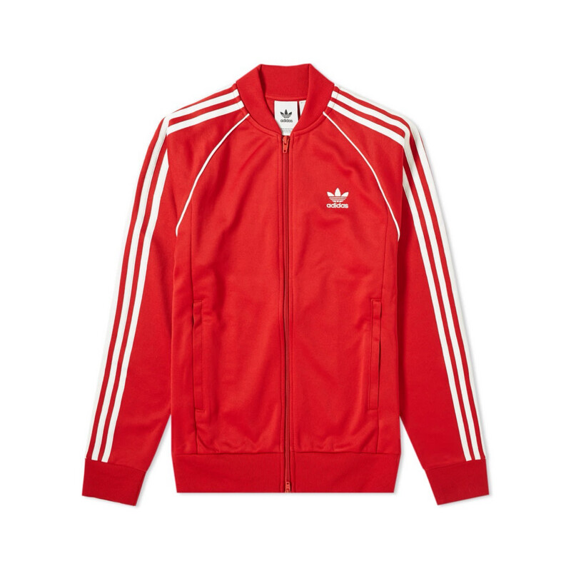 ADIDAS SUPERSTAR TRACK TOP Red &amp; White