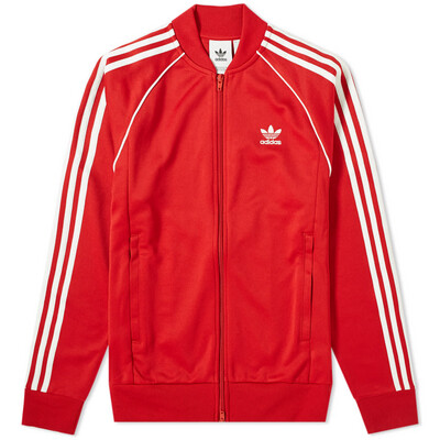 ADIDAS SUPERSTAR TRACK TOP Red &amp; White