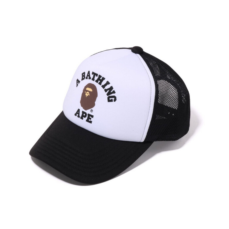 A Bathing Ape Collegeesh Cap Black &amp; White