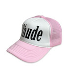 Rhude trucker hat In Pink &amp; White