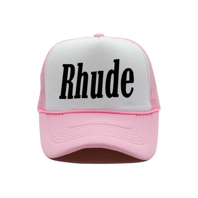 Rhude trucker hat Pink &amp; White