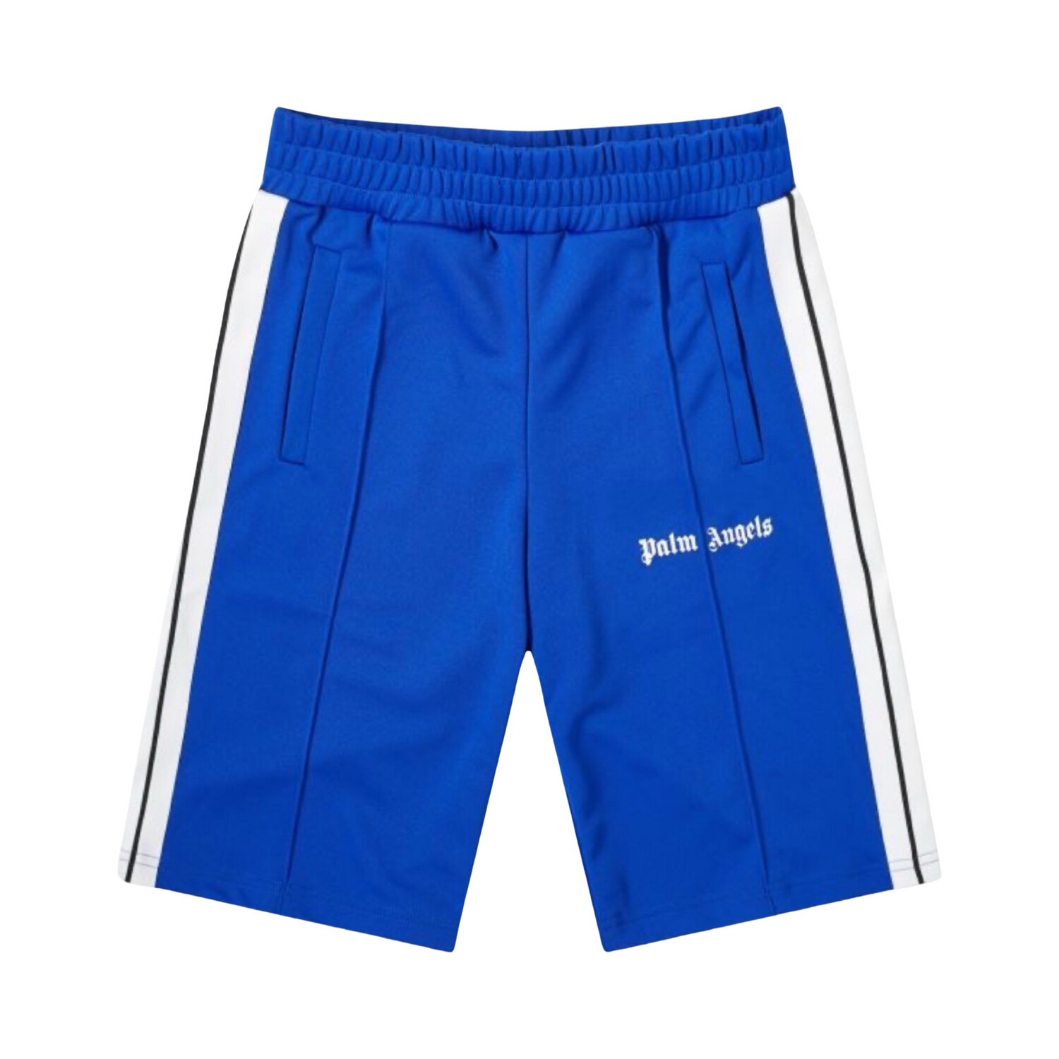 PALM ANGELS TRACK SHORTS
BLUE &amp; WHITE
