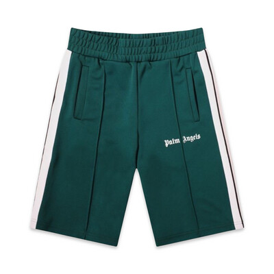 PALM ANGELS TRACK SHORTS
GREEN &amp; WHITE