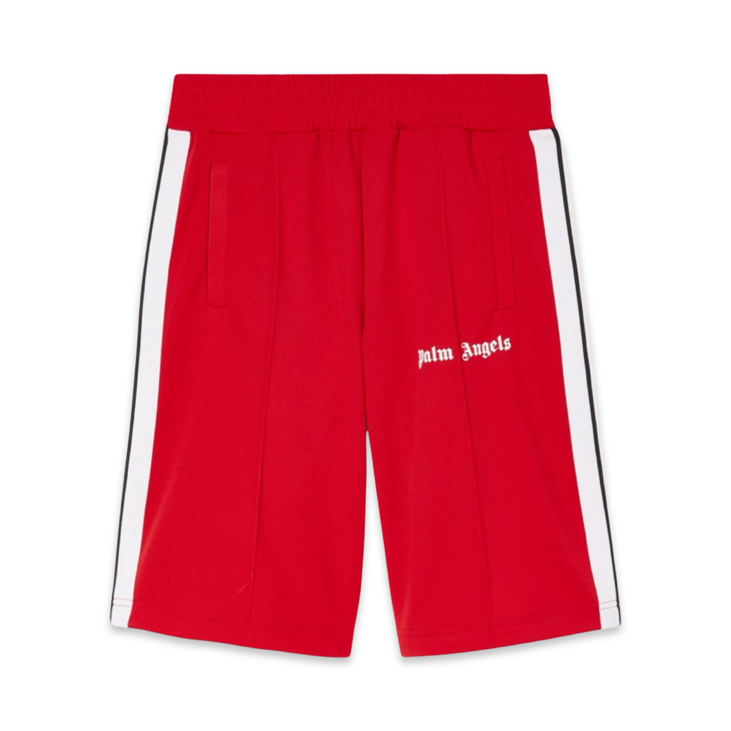 PALM ANGELS TRACK SHORTS RED &amp; WHITE