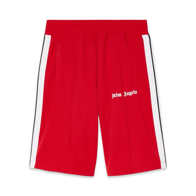 PALM ANGELS TRACK SHORTS
RED &amp; WHITE