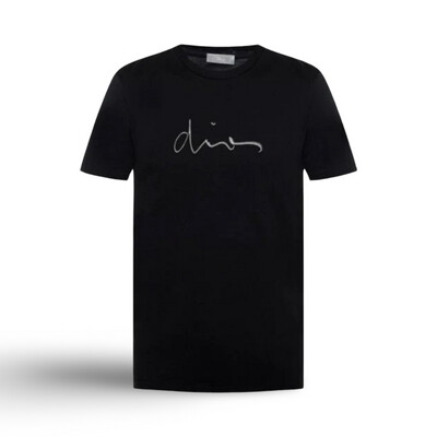 Dior Signature Dior On Chest T-shirt Black