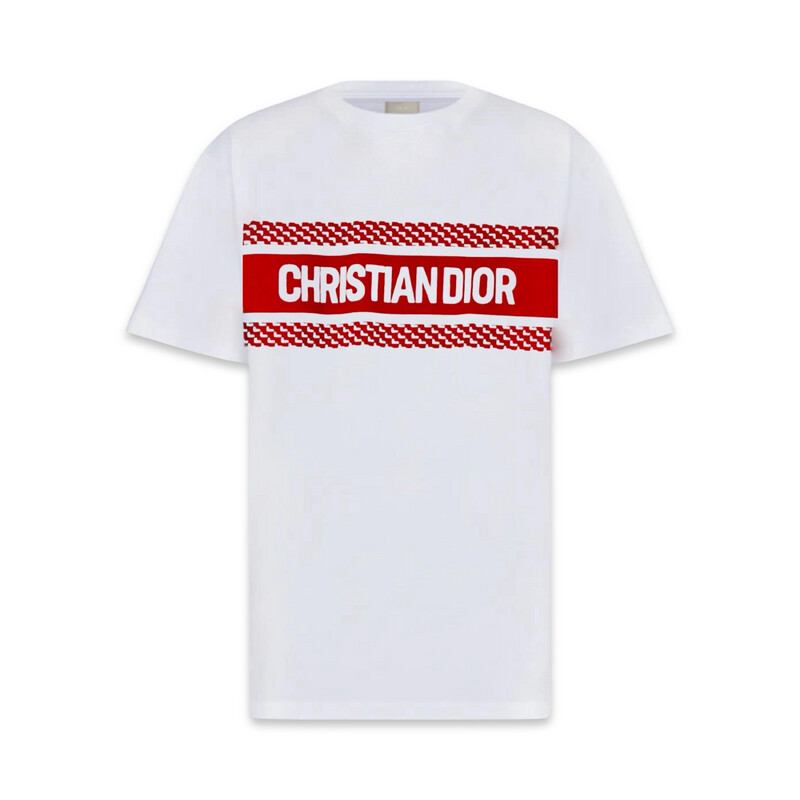 Christian Dior T-shirt
White and red cotton jersey Christian Dior T-shirt
White and red cotton jersey