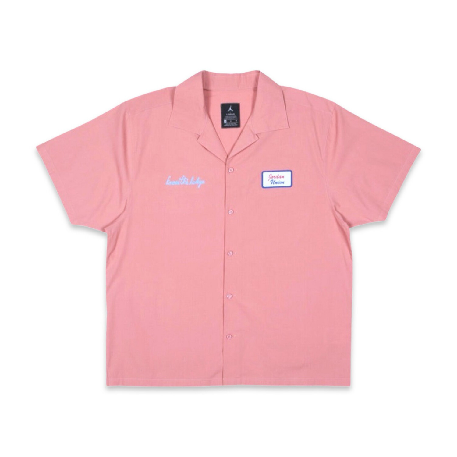 Jordan x UNION LA Mechanic Shirt Pink