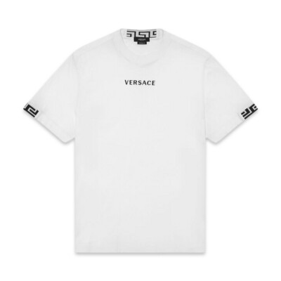 Versace LOGO EMBROIDERED T-SHIRT White