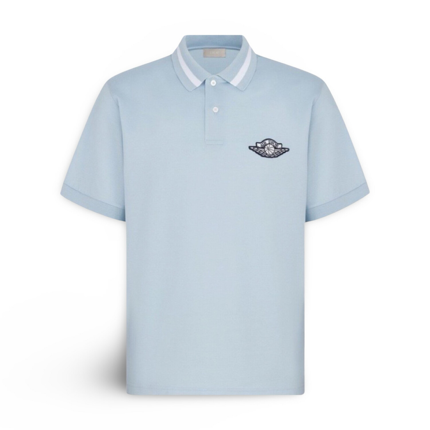 DIOR X JORDAN LOGO POLO SHIRT BLUE MARINE