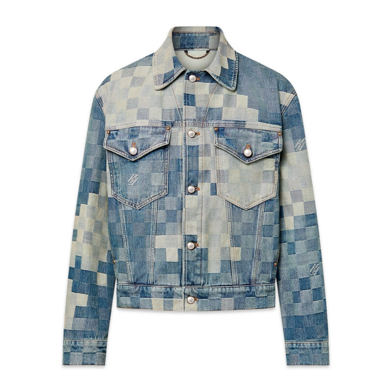 LOUIS VUITTON Damier Classic Denim Jacket LOUIS VUITTON Damier Classic Denim Jacket