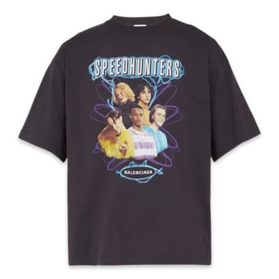 BALENCIAGA SPEEDHUNTERS PRINT TEE BLACK &amp; YELLOW 