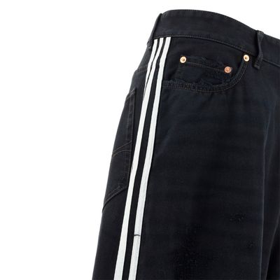 Balenciaga x Adidas denim Large Baggy Pant Black 