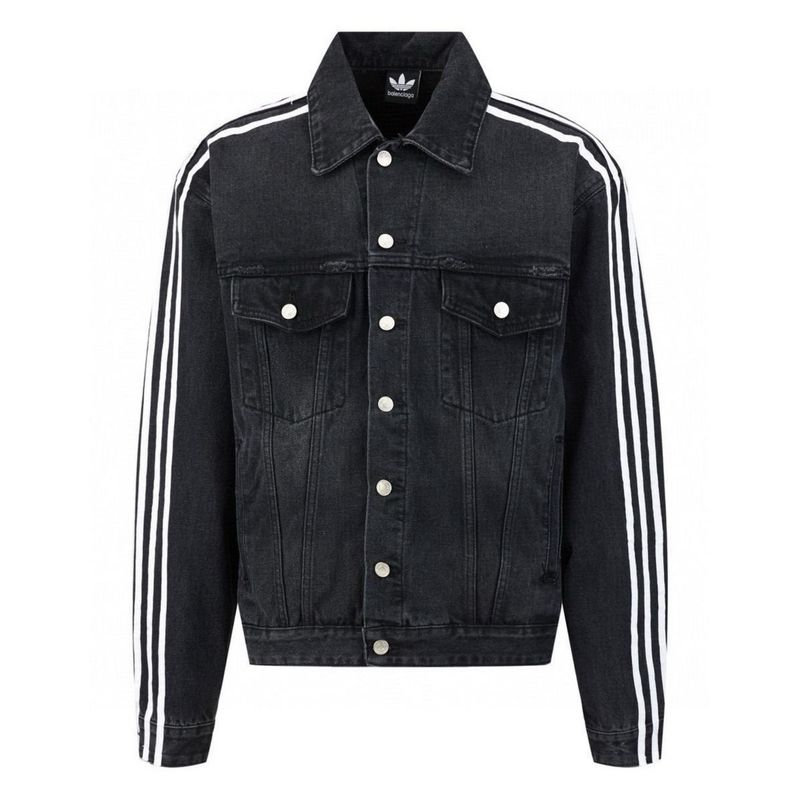 Balenciaga x Adidas denim Jacket Black 