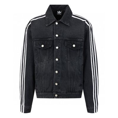 Balenciaga x Adidas denim Jacket Black 
