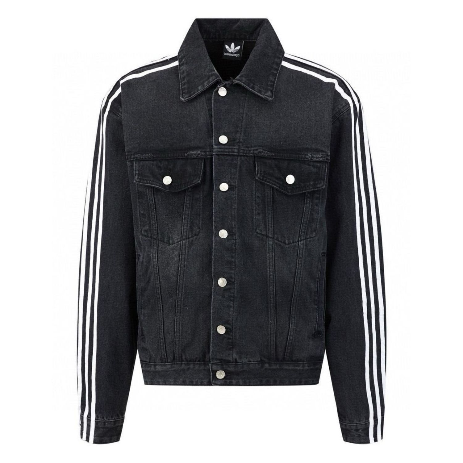 Balenciaga x Adidas denim Jacket Black 
