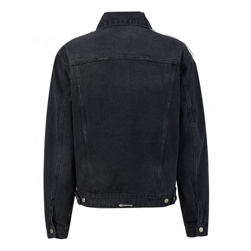 Balenciaga x Adidas denim Jacket Black 