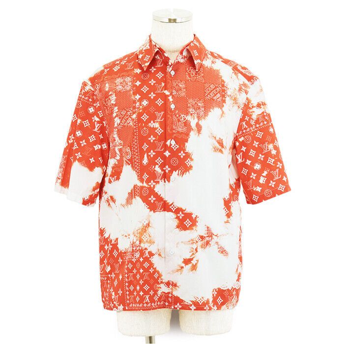 Louis Vuitton monogram bandana shirt orange
