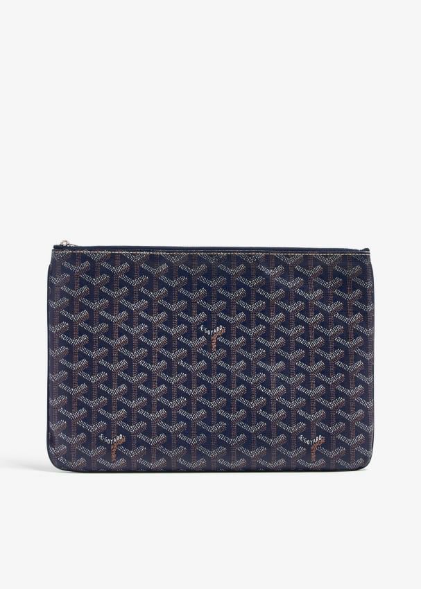 Goyard Senat Pochette GM Blue Navy 
