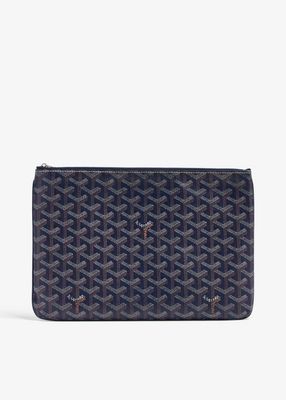 Goyard Senat Pochette GM Blue Navy 