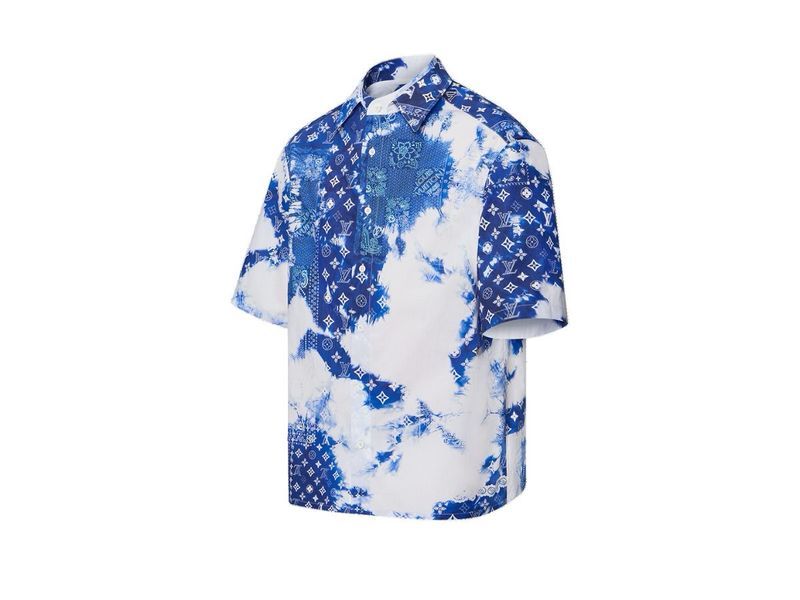 Louis Vuitton monogram bandana shirt blue
