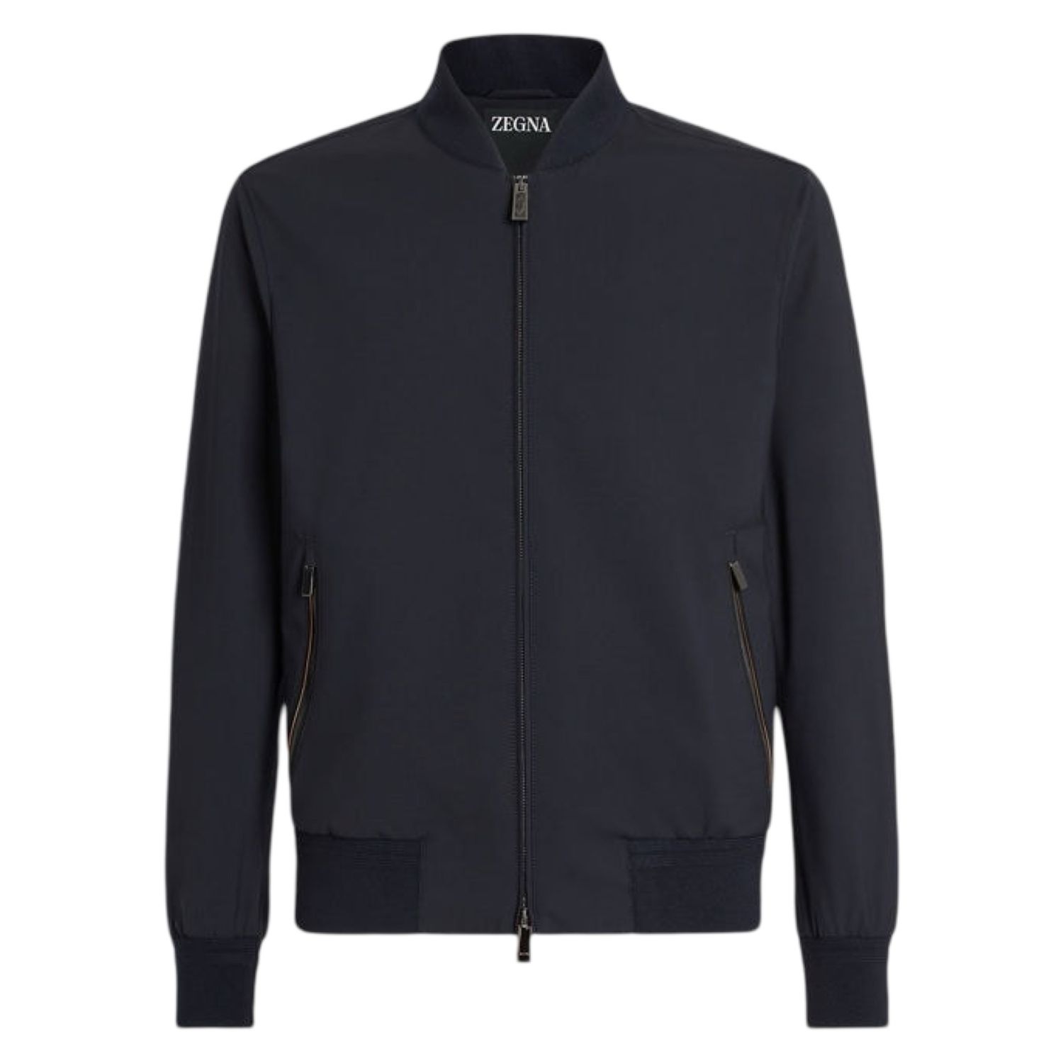 Zegna ELEMENTS WOOL BOMBER Blue Navy