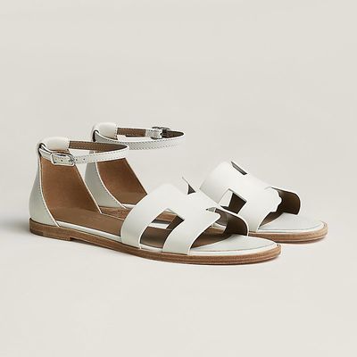 HERMÈS SANDALIA SANTORINI WHITE