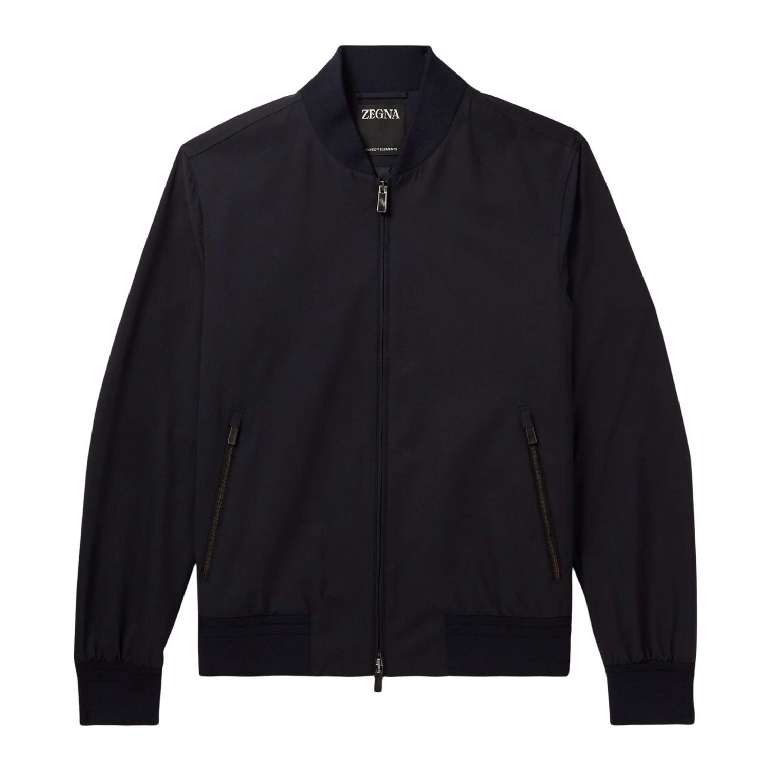 Zegna ELEMENTS WOOL BOMBER Black