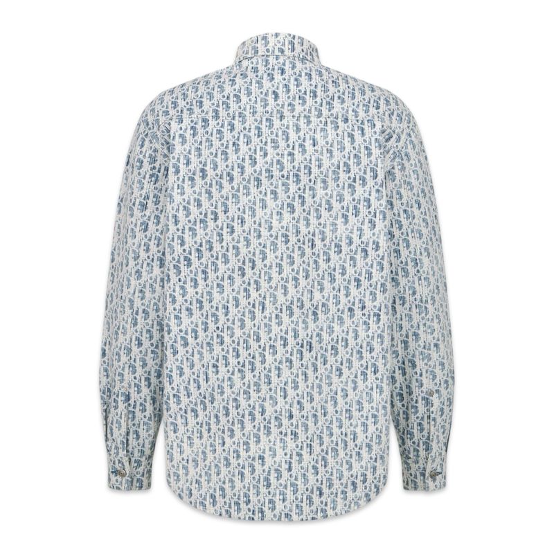 Dior Cotton Jeans Kasuri Dior Oblique blue and white
