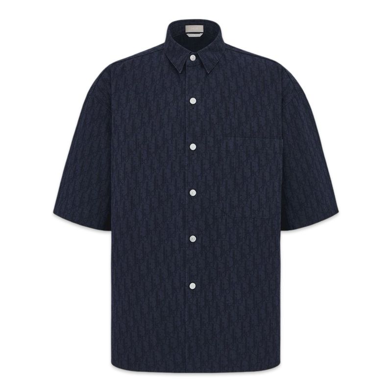 Dior Short-Sleeved Overshirt Blue navy Dior Short-Sleeved Overshirt Blue navy
